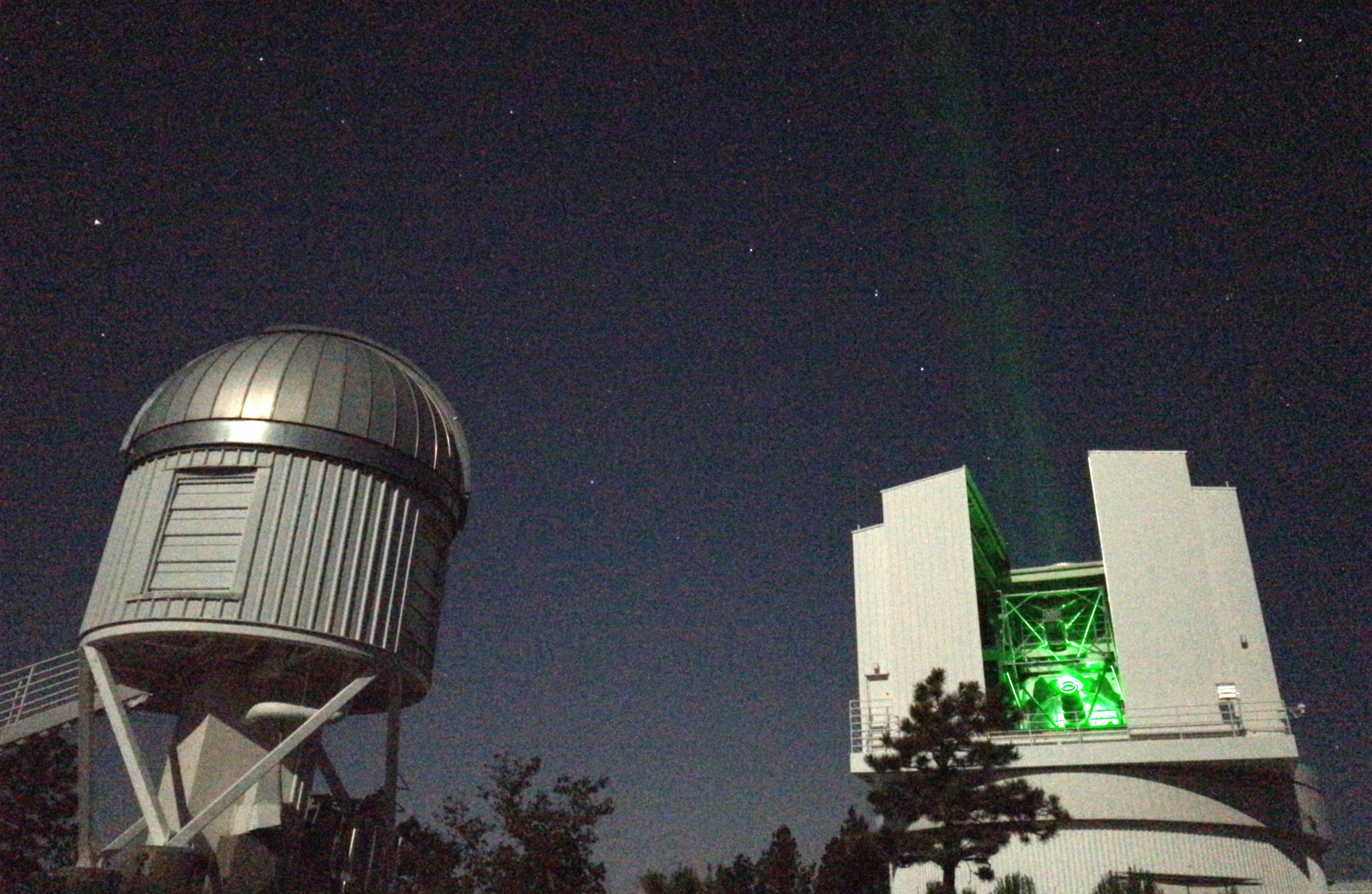 APOLLO project shooting a laser at the Moon!